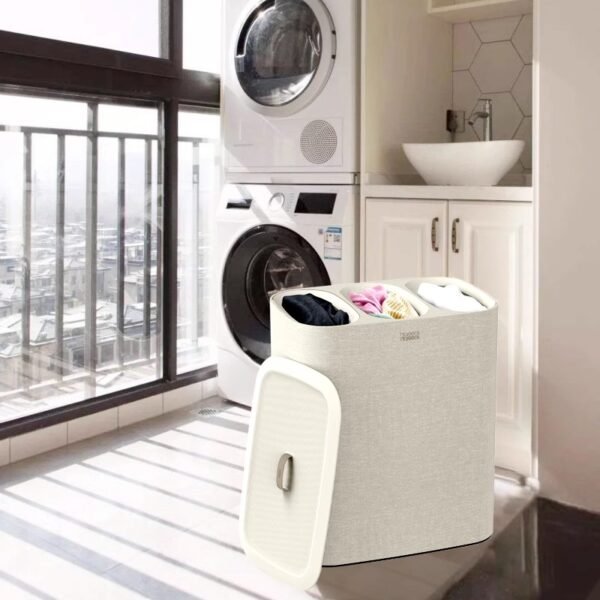 Luxury laundry basket for home use, large capacity, high-end laundry hamper (Copy) - Image 2