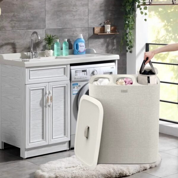 Luxury laundry basket for home use, large capacity, high-end laundry hamper (Copy) - Image 3