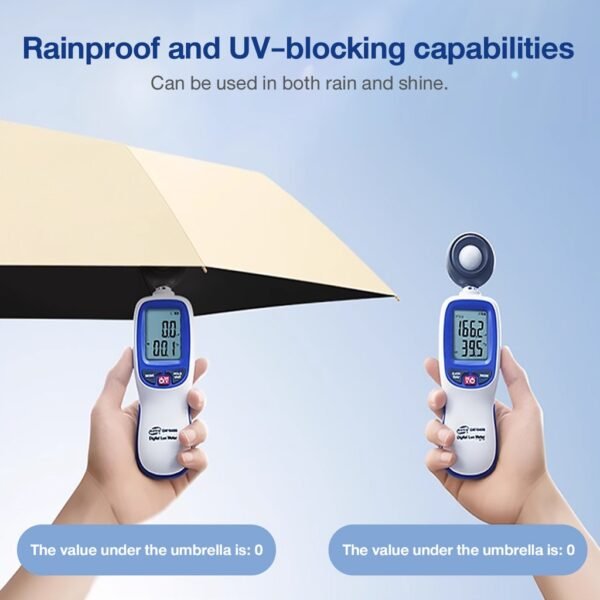 Mini Umbrella lightweight Folding Umbrellas Small Umbrella Cover Box Flat Umbrella UV Protection - Image 4