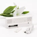Simple Black & White LED Digital Clock | Sound Control Alarm Clock | Large Screen with Temperature & Calendar | Luminous