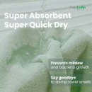 [𝟮𝟓％ Off 2 Towels] Microfiber Bath Towels | 吸水毛巾 | Soft and water absorbent | Quick-Drying