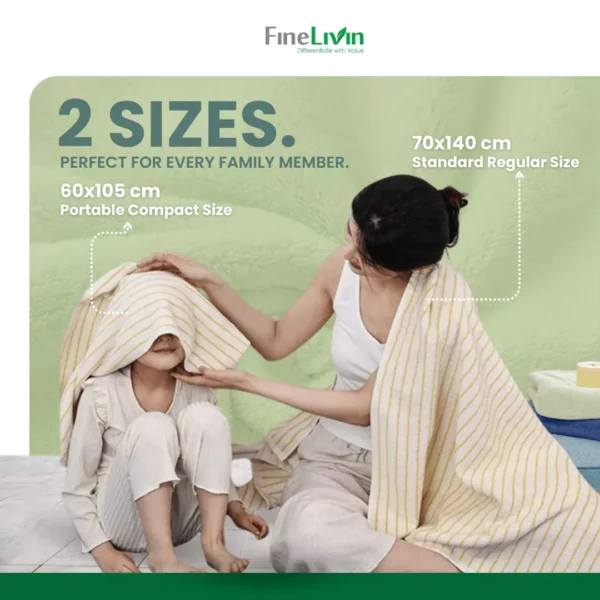 [𝟮𝟓％ Off 2 Towels] Microfiber Bath Towels | 吸水毛巾 | Soft and water absorbent | Quick-Drying - Image 6