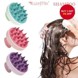 Soft Silicone Shampoo Brush Cleans And Removes Dandruff, Massages The Scalp And Relieves Itching