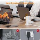 Tower Extension Plug with USB Type C Multi Plug Extension Socket Safety Mark Surge Protector