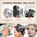 Soft Silicone Shampoo Brush Cleans And Removes Dandruff, Massages The Scalp And Relieves Itching