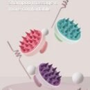 Soft Silicone Shampoo Brush Cleans And Removes Dandruff, Massages The Scalp And Relieves Itching