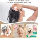 Soft Silicone Shampoo Brush Cleans And Removes Dandruff, Massages The Scalp And Relieves Itching