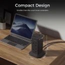 Tower Extension Plug with USB Type C Multi Plug Extension Socket Safety Mark Surge Protector