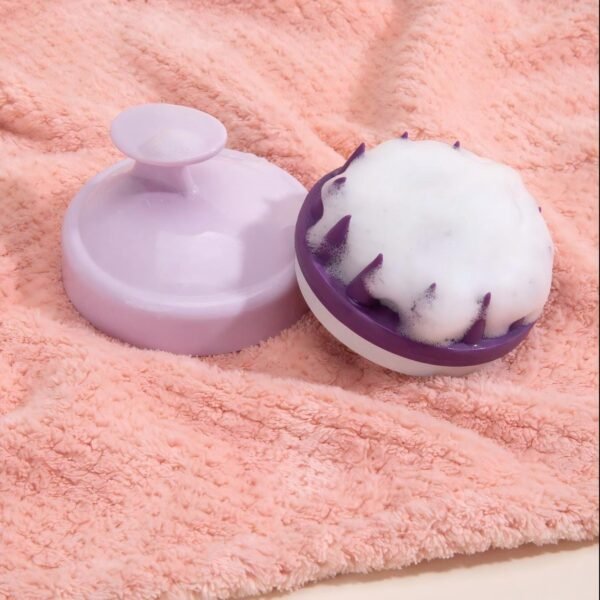 Soft Silicone Shampoo Brush Cleans And Removes Dandruff, Massages The Scalp And Relieves Itching - Image 8